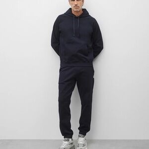 Reigning Champ Men's Navy Jogger Pants with Drawstring Waist